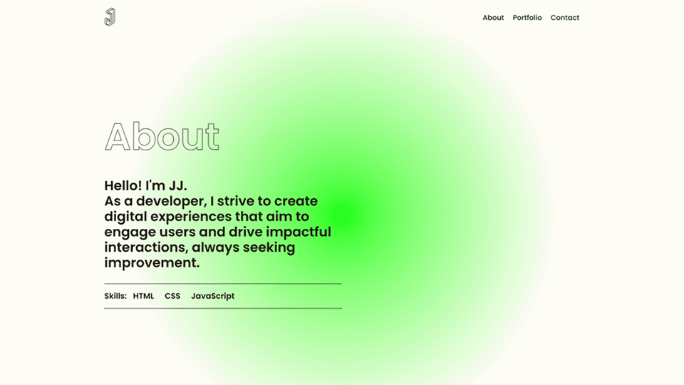 Portfolio Website Prototype