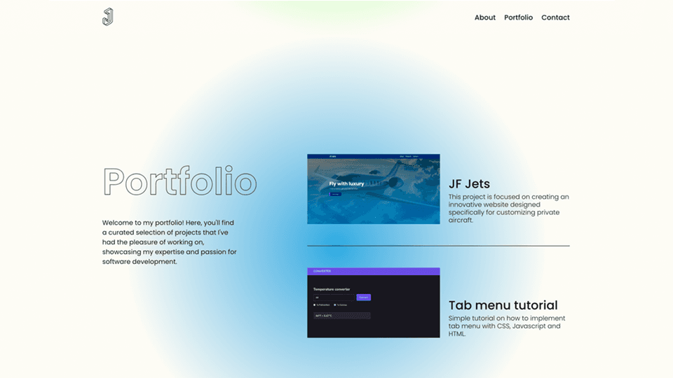 Portfolio Website Prototype